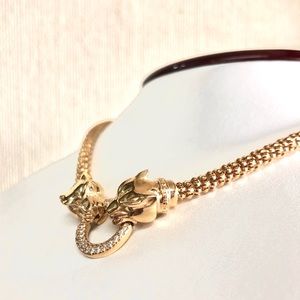 Cartier style panther necklace